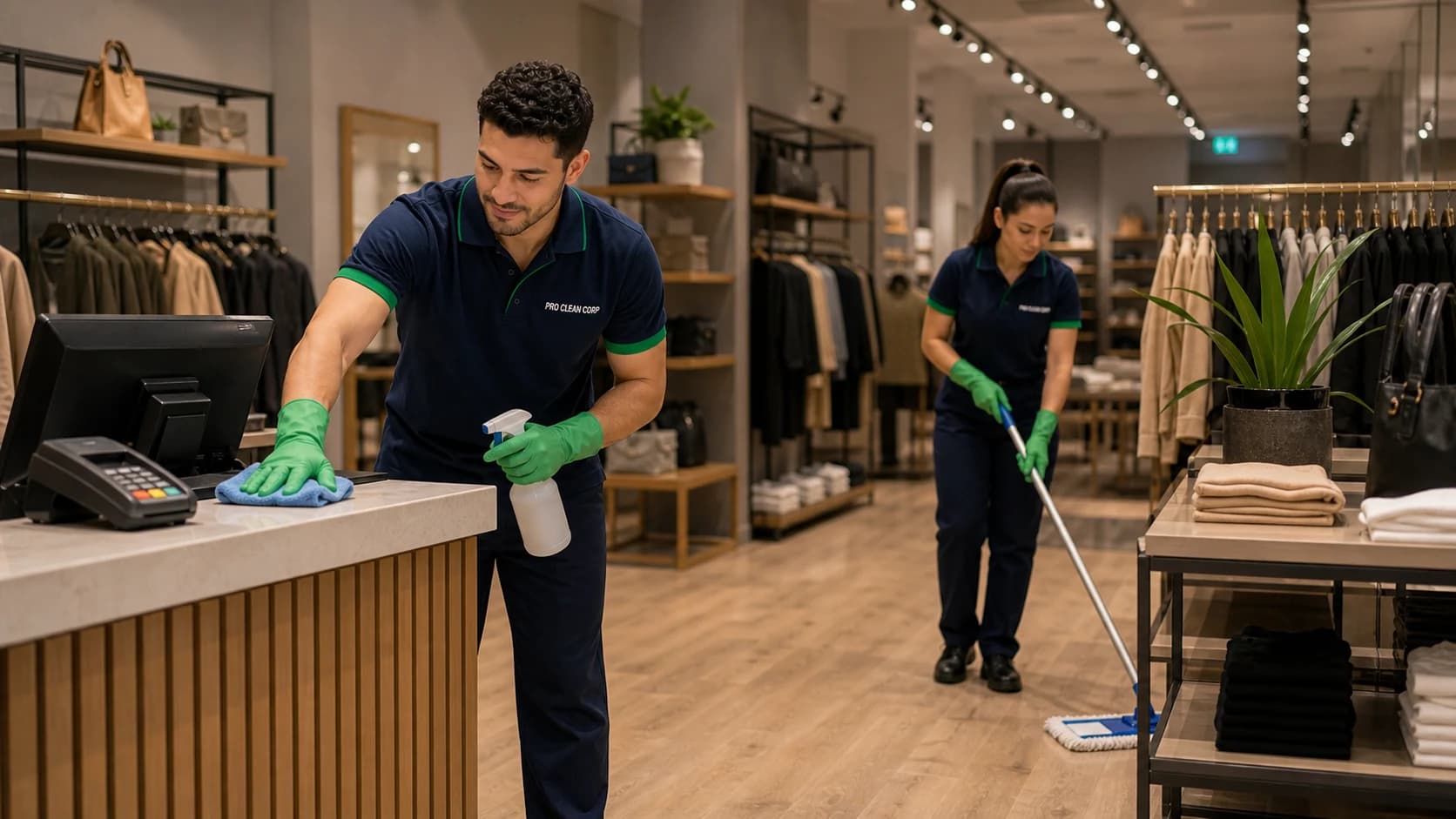 Retail Cleaning specific areas covered