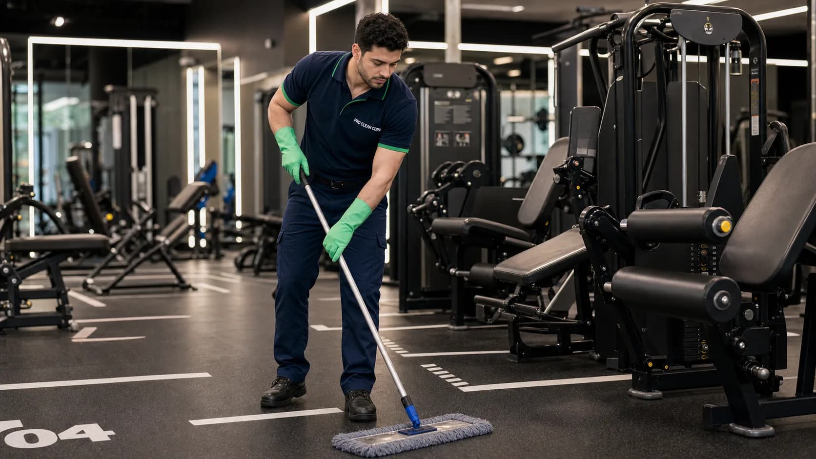 Gym Cleaning specific areas covered